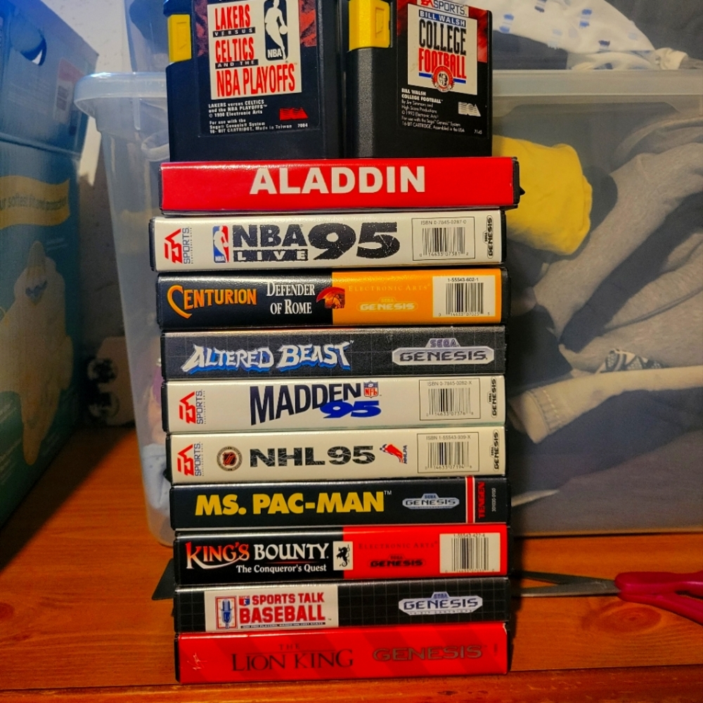 Lot of Sega genesis games.